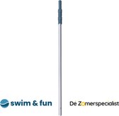 Swim&Fun Telescoopsteel 1.2-3.6m: Veelzijdige Grijze Uitschuifbare Steel voor Efficiënt Reinigen en Onderhouden van Zwembaden en Spa's.