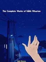 De volledige werken van Edith Wharton, een boek met een nachtelijk stadsgezicht en een hand die omhoog reikt.