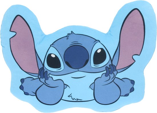 Disney - Lilo et Stitch - Coussin en Velboa en forme de Stitch