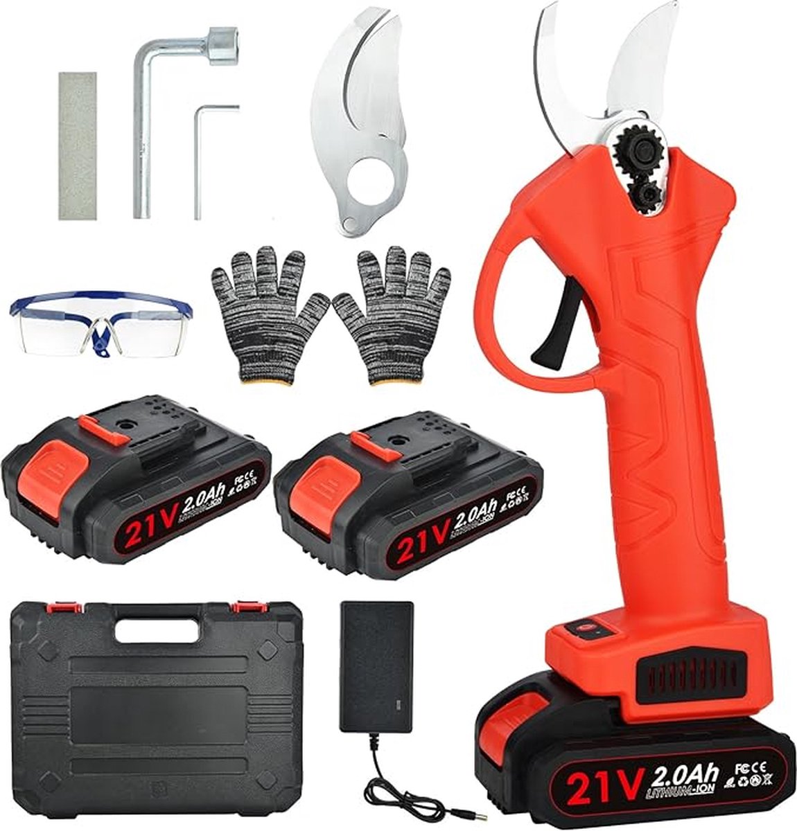 Bilivry Elektrische Snoeischaar Accu Snoeischaar Maximale snijdiameter 30 mm 21 V batterij