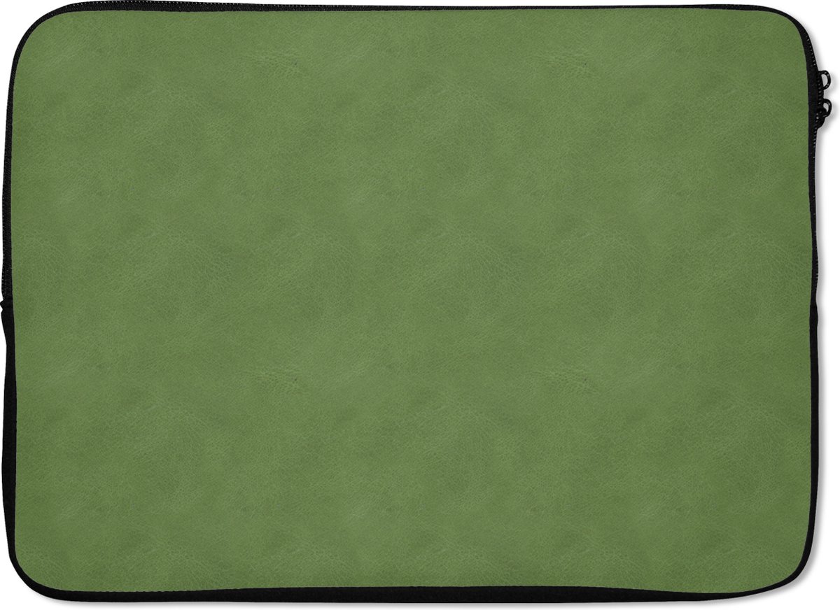Laptophoes - Groen - Leer print - Laptop - Laptopaccesoires - 14 Inch - Laptopcase