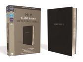 NIV, Reference Bible, Giant Print, Leather-Look, Black, Red Letter, Comfort Print