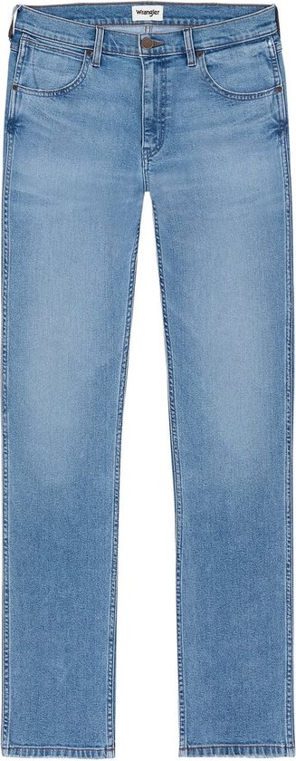 Wrangler Heren Jeans Broeken GREENSBORO regular/straight Fit Blauw 40W / 30L Volwassenen