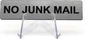 CombiCraft No Junk Mail Acrylaat Deurbordje - 80x20mm