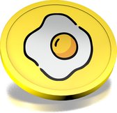 CombiCraft ontbijt consumptiemunten geel - Ø29mm - 100 stuks