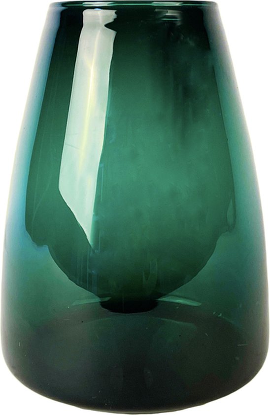 XLBoom Dim Smooth Medium Vaas - Glas - Voor Binnen - Groen - 17,5×17,5×23cm
