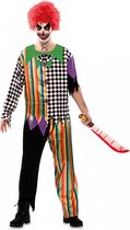 Witbaard Verkleedpak Scary Clown Polyester Zwart/wit Maat M/l