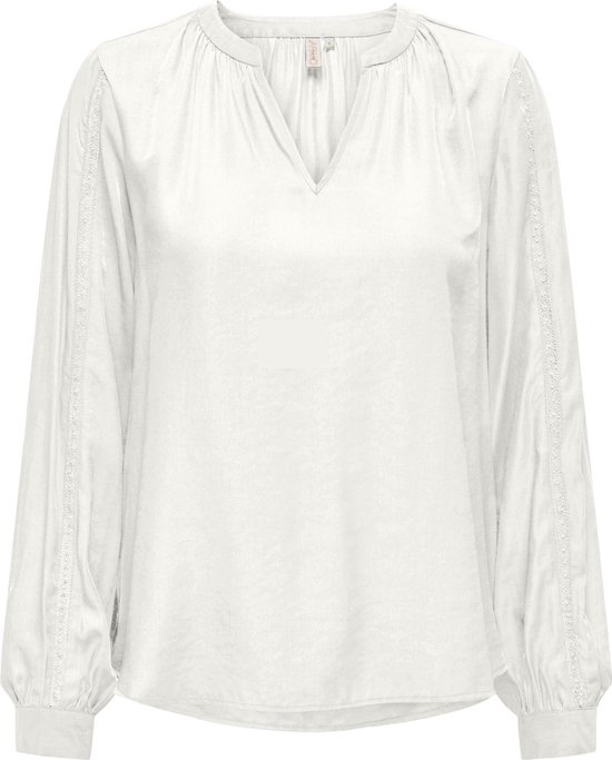 ONLY ONLPAM MELVA LS DETAIL TOP BF WVN Dames Top - Maat S