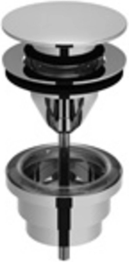 Wirquin afvoerplug met rvs korf 90 mm met overloop kopen