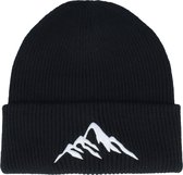 Hatstore- Mountain 3d Black/White Soft Deep Cuff - Wild Spirit Cap
