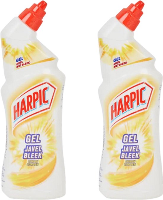 2x Harpic bleekgel - Citroen - 750ml - Javel - Bleek - Toiletreiniger