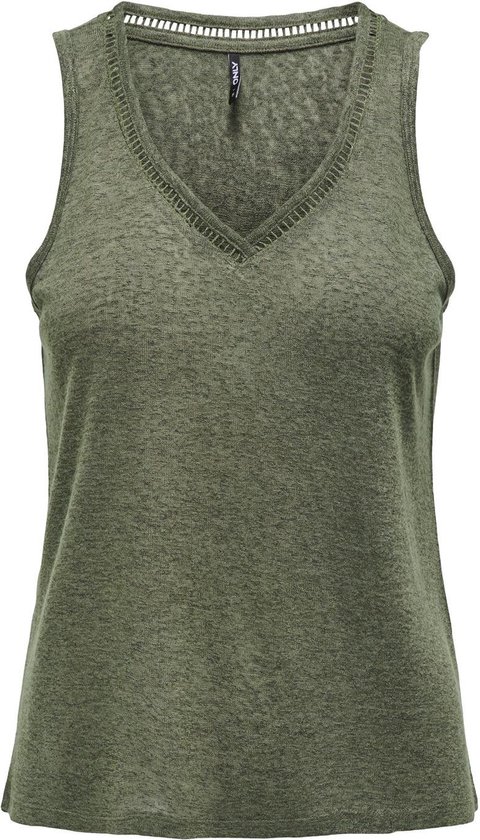 Only Top Onlpenny S/l V-neck Top Jrs 15320076 Ivy Green Taille Femme - L