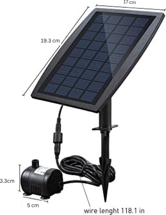 Solar Pond Aerator - 3 Werkstanden - Stil Instelbaar - Aquarium