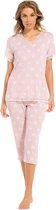 Pastunette pyjama dames - roze met print - 25241-302-2/210 - maat 38