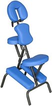 Massage stoel - Massage stoel inklapbaar - Massagestoel inklapbaar - Massagestoel draagbaar - voor massage, tatoeage, schoonheidsspecialisten -49 x 60 x 110 cm - Blauw