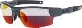 STENO C Matt Grijs Photochromic Sportbril met UV400 Bescherming en Flexibel TR90 Frame - Unisex & Universeel - Sportbril - Zonnebril voor Heren en Dames - Fietsaccessoires - Rood
