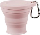 Opvouwbare beker - Roze - To go - 150ML - Siliconen cup - Herbruikbaar - Pocket cup - Koffie/Theebeker Travel cup