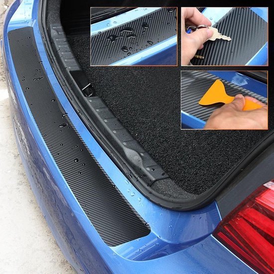 Kofferbak Bescherming Beschermlijst Lijst Achterbumper Auto Carbon Strip Bescherm Strip Beschermer Bumper Folie Bmw Accessoires