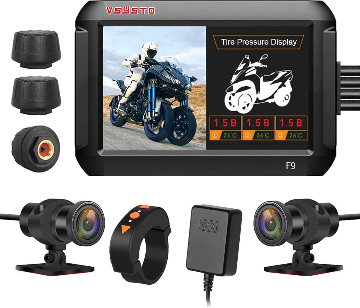 Motorfiets Dashcam - Waterdicht - Nachtzicht - G-Sensor - Veiligheid op de Weg - Gemoedsrust