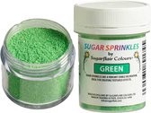 Sugarflair Sugar Sprinkles - Groen - 40g - Gekleurde Suiker - Eetbare Taartdecoratie