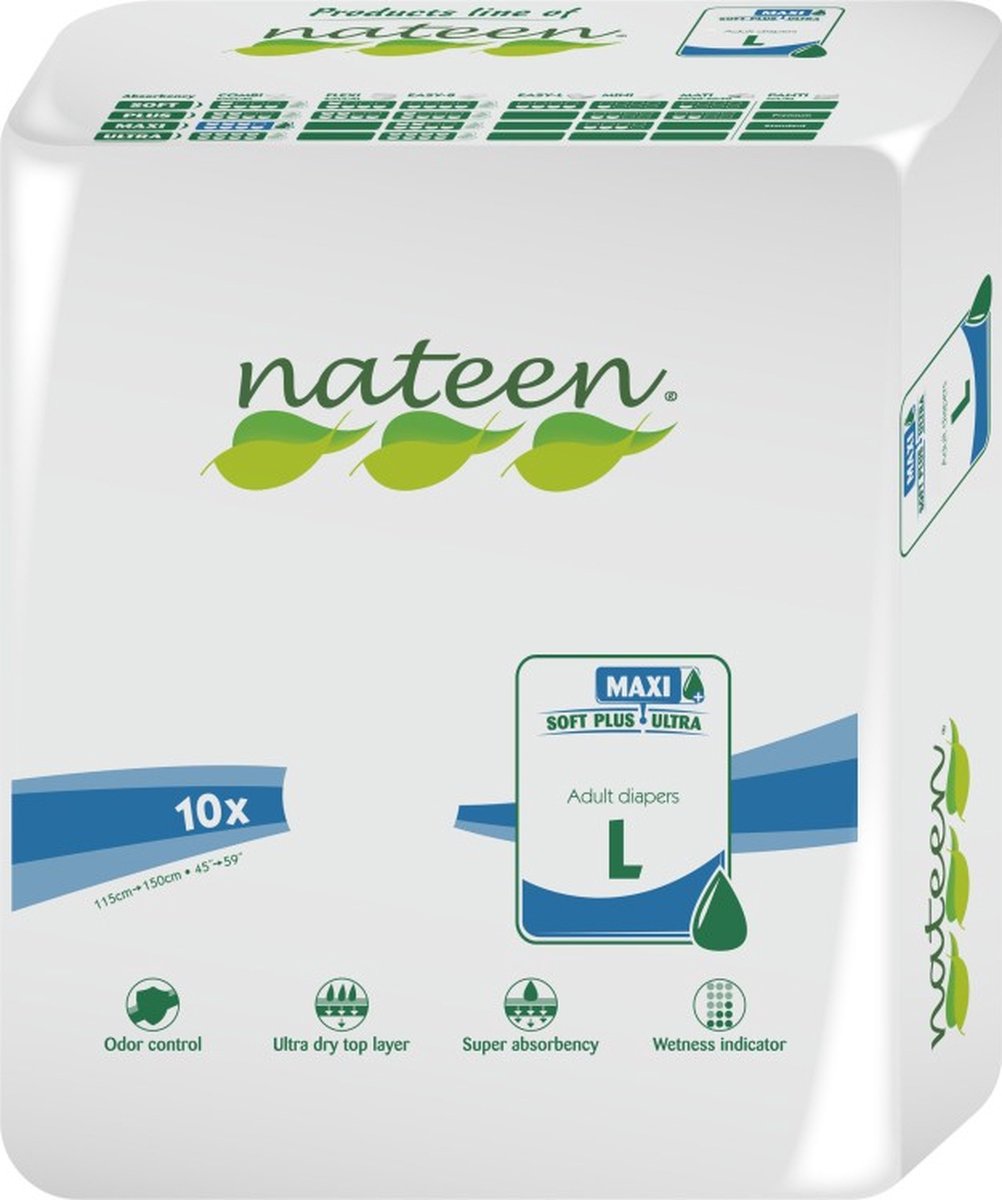 Goedkoopste Incontinentiebroekjes Nateen Flexi Maxi Large - 16 pakken van 10 stuks