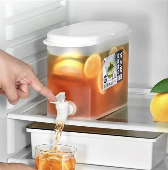 3.5l Koudwaterkruik Grote Capaciteit Draagbare Kruik Drank Gallon Sap Kan Koude Ketel