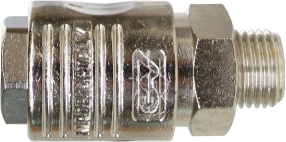 CriKo universele snelkoppeling voor compressor - Euro- en Orionkoppeling - 1/4" buitendraad - Max 16 bar