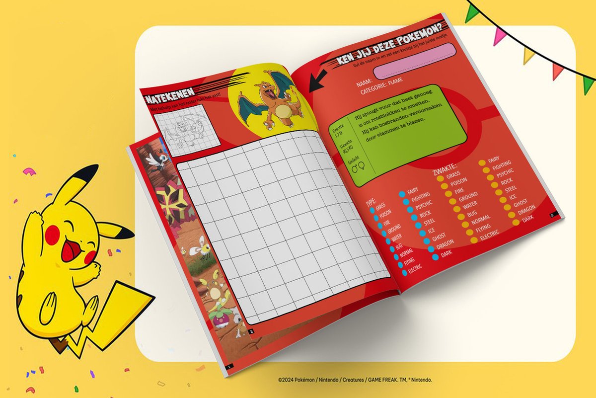 Pokémon Mega voordeelbundel - 4 Spelboeken voor kinderen - Cadeau Jongen - Doeboek / Kleurboek / Puzzelboek / Pikachu - 7 jaar / 8 jaar / 9 jaar / 10 jaar / 11 jaar / 12 jaar — afbeelding 6