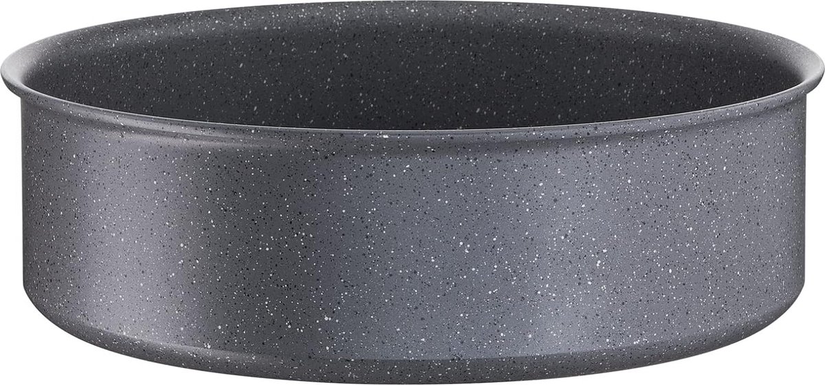 Ingenio Mineralis Green pot Ø 24 cm, 100% gerecycled aluminium, voor gas, oven en inductie, met kookindicator, te gebruiken met afneembare handgreep