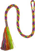 Neckrope ‘regenboog’ maat cob | regenboog, rijring, meerkleurig, paardrijden, touwproduct