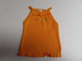 Absorba - T shirt mouwloos - Meisje - Oranje - Bloempje - 3 maand 62