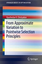 SpringerBriefs in Optimization - From Approximate Variation to Pointwise Selection Principles