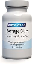 Nova Vitae - Borage Olie - 1000 mg - 200 mg GLA - Bernagie - 60 capsules