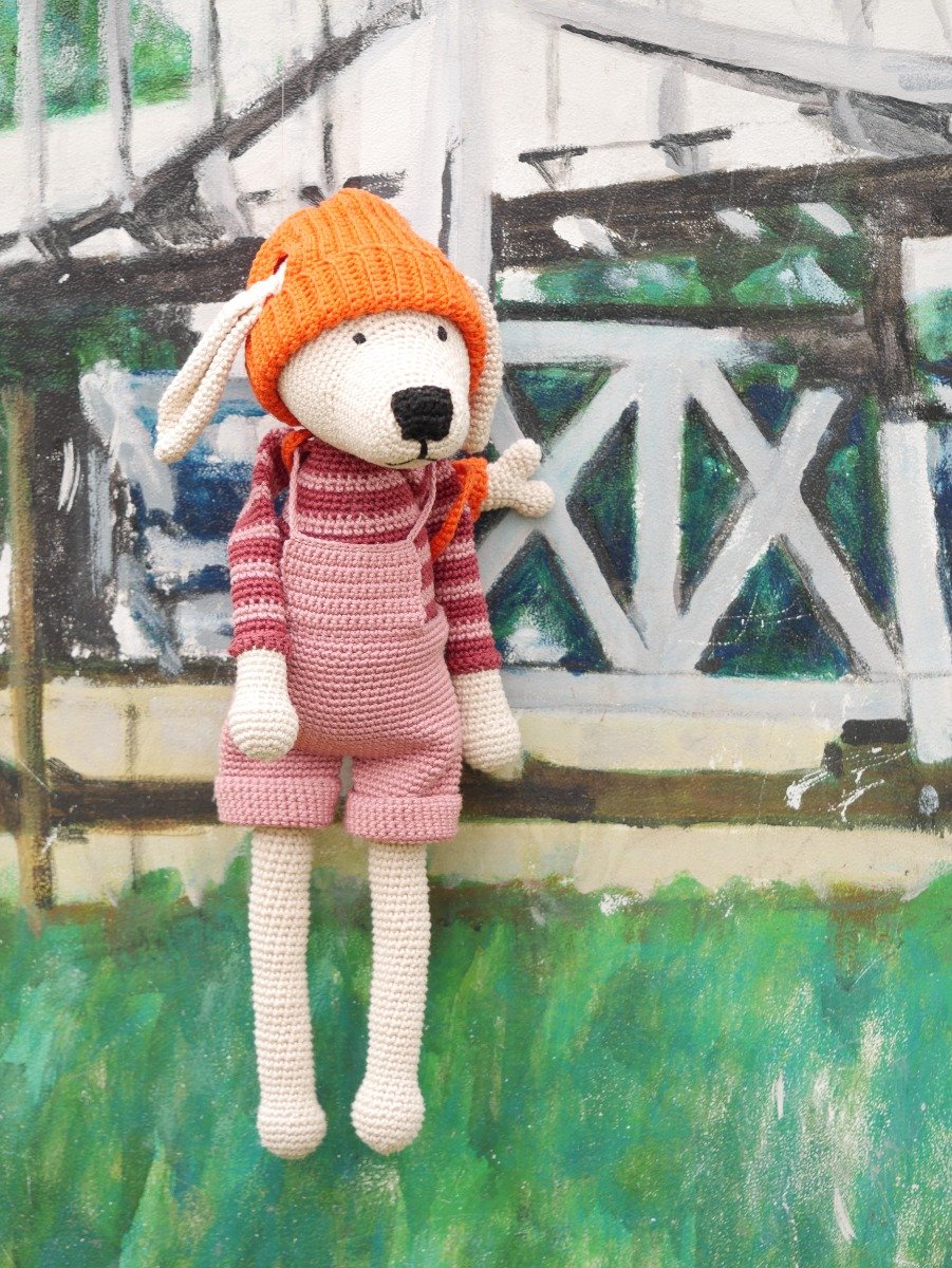 Haakpakket Slungelhond Moos oranje Happy Crafts