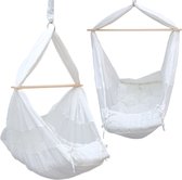 Babyhangmat met Matras - 70x36x94 Veerwieg voor Baby's - Hangwieg met Spreidstaaf - Babyschommel