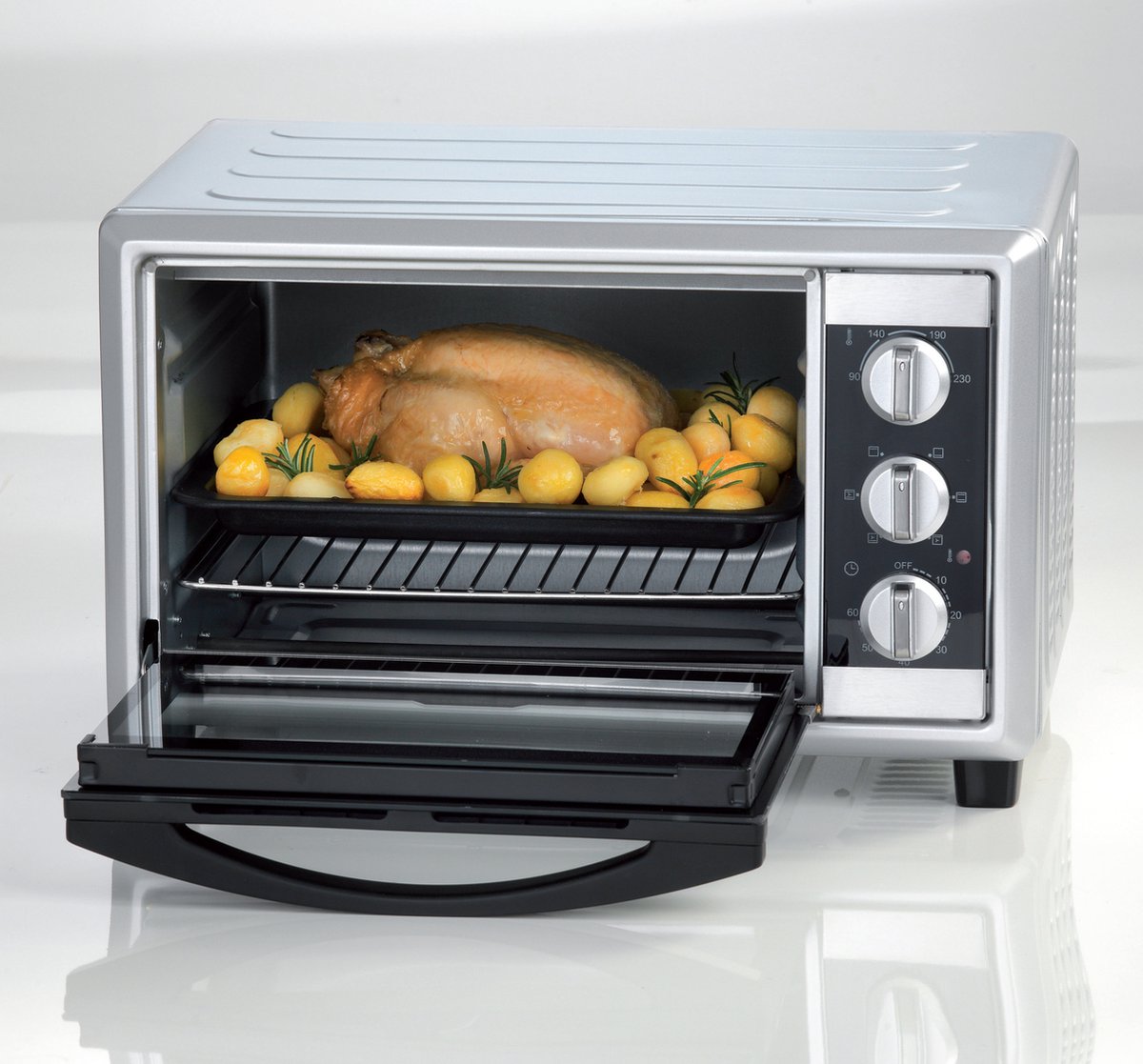 Ariete 0985/00 Bon Cuisine 300 - Vrijstaande Heteluchtoven - 30 liter inhoud - instelbaar tot 230°C - 60 min timer – foto 2