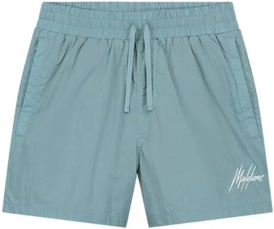 Malelions MM2-SS24-11 Crinkle Swim Shorts Light Blue