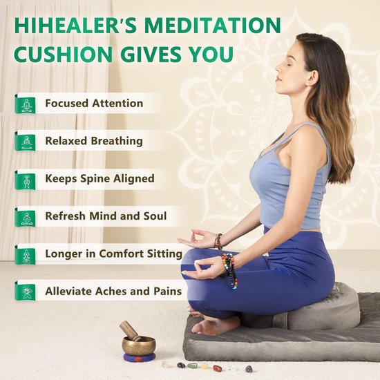 aGreenie Yoga Velvet Cushion - Washable Cover aGreenie Yoga Velvet Cushion - Washable Cover
