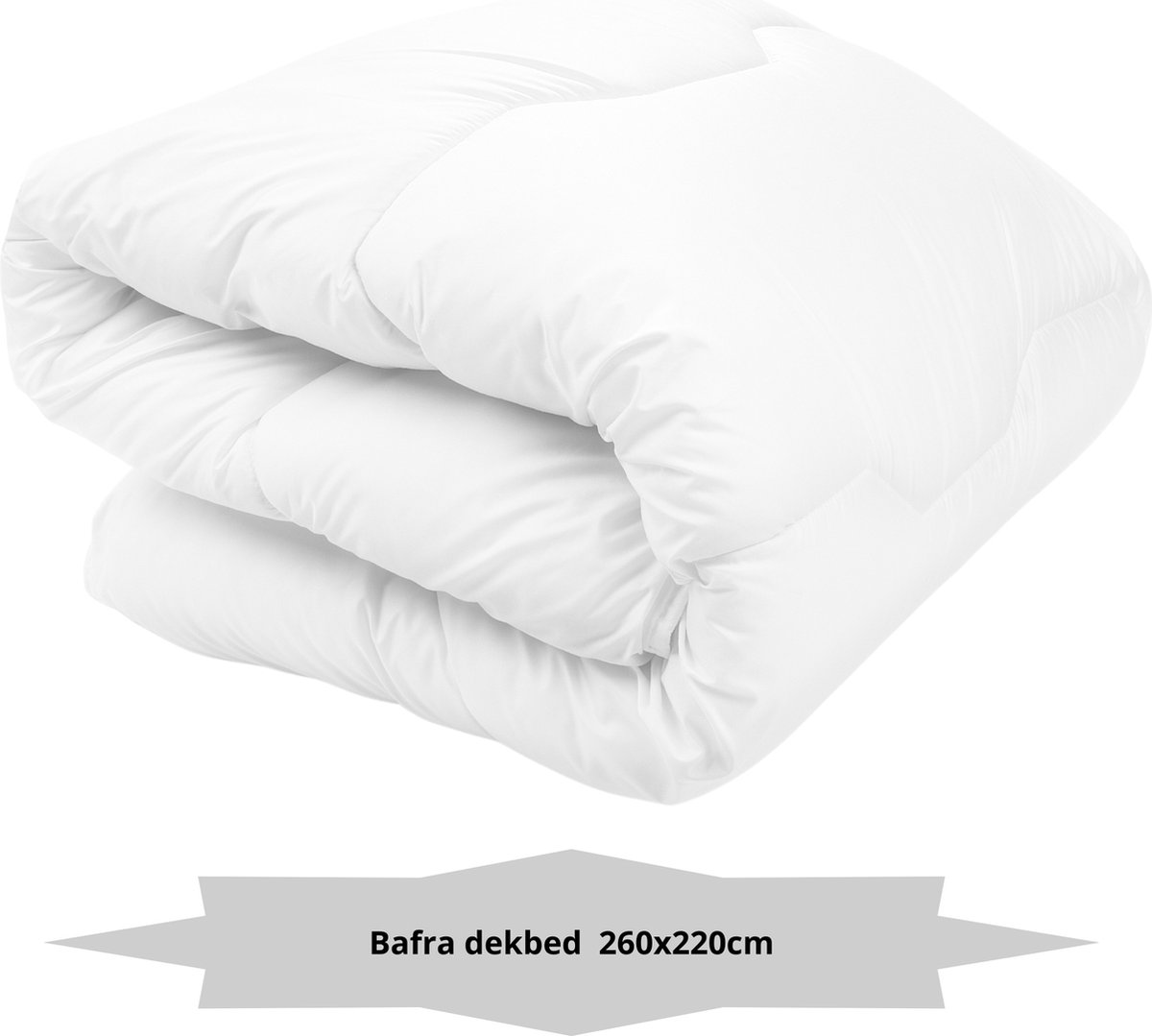 Bafra - Ultra Soft Dekbed - ALL YEAR DEKBED - 260x220 cm - 2 persoons - Anti Allergie - Wasbaar - Wit - ALLE MATEN BESCHIKBAAR