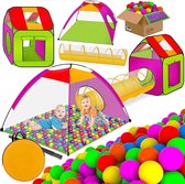 Ballenbak Speeltent - Kindertent met 200 ballen - Ballenbad Speelhuis - Babytent Ideaal voor huis & tuin - Tunnel - XXL