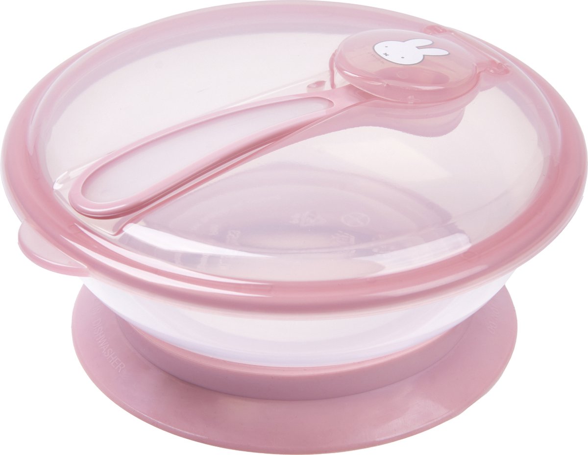 Goedkoopste Nijntje Roze Schaaltje met Zuignap en Lepel 12844