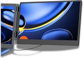 Portable Monitor Full HD USB-C - 14 Inch Inclusief Draagtas - Met Speakers - Plug en Play - Draagbare monitor - Draagbaar scherm - Draagbare monitor voor laptop - draagbaar scherm voor laptop - portable beeldscherm - USB Monitor