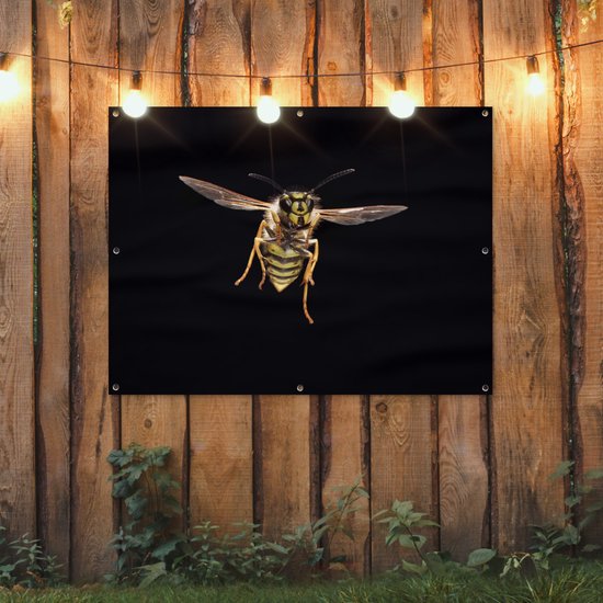 Affiche de jardin Guêpe - Insectes - Portrait - 120x90 cm