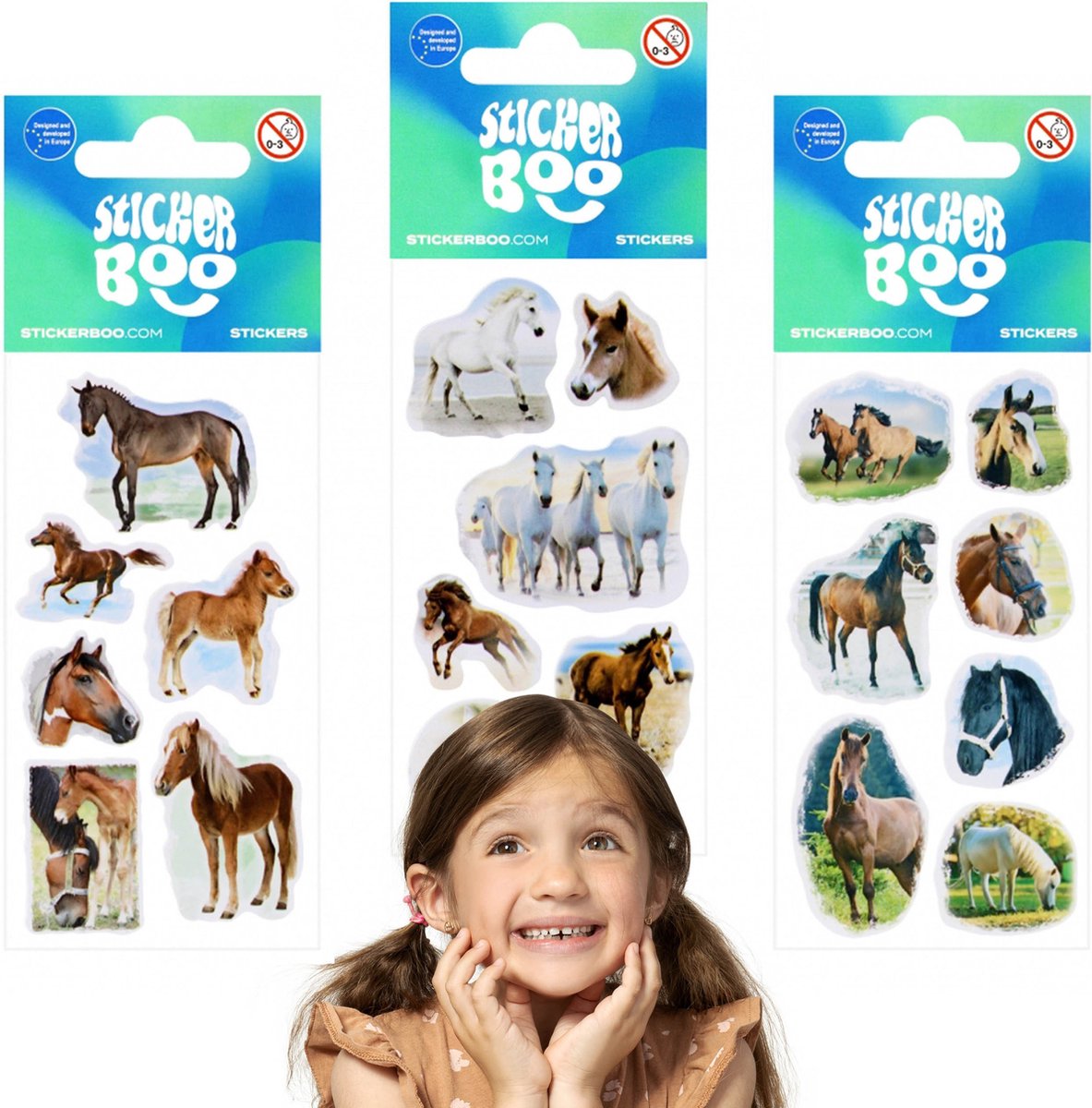 Stickerset voor Kinderen, Paardenstickers