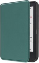 Housse adaptée pour Kobo Clara Color Case Bookcase Case Cover Sleepcover - Vert foncé