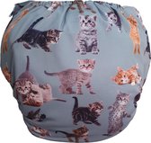 Bol.com BZNDR® - Zwemluier katten - 0-3 jaar - 5 t/m 18 kg - Wasbaar - Zwemluier baby aanbieding