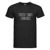 Wat een gezeik T-shirt - 100% Katoen - Maat XS - Classic Fit - Zwart