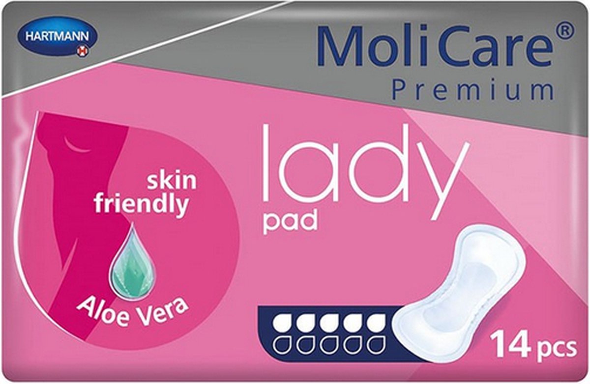 Goedkoopste Hartmann Molicare Premium Lady Pads 5 druppels - 24 pakken van 14 stuks
