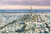 Tuinposters buiten Parijs - Eiffeltoren - Stad - 90x60 cm - Tuindoek - Buitenposter
