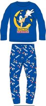 Sonic the Hedgedog pyjama velours blauw maat 104